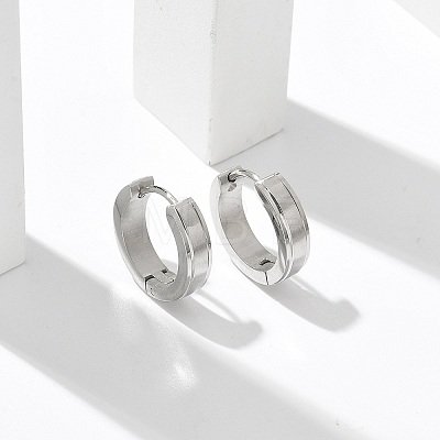 304 Stainless Steel Hoop Earrings for Women EJEW-C096-62P-1