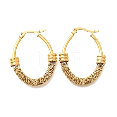 201 Stainless Steel Hoop Earrings EJEW-Q026-15G-B-1