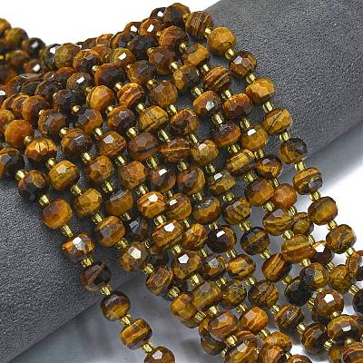 Natural Tiger Eye Beads Strands G-K389-E65-01-1