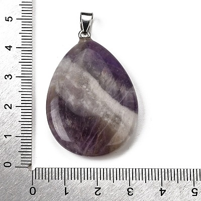 Natural Amethyst Pendants G-F820-14P-08-1