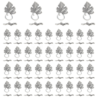 40Pcs Sets Alloy Toggle Clasps TIBE-FH0001-27-1