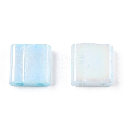 2-Hole Opaque Glass Seed Beads SEED-S023-28C-07-1