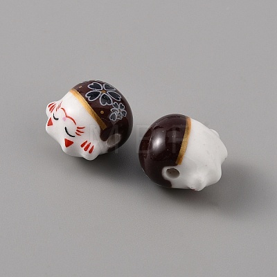 Handmade Porcelain Beads PORC-WH0016-02I-1