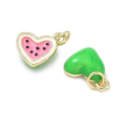 Brass Enamel Pendants KK-H259-11B-G02-1
