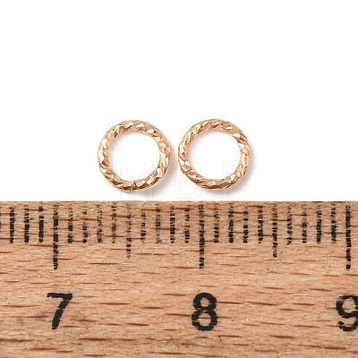 1/20 14K Gold Filled Open Jump Rings KK-Z159-01G-04-1