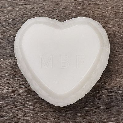 Valentine's Day Flower Heart Candle Silicone Molds DIY-L072-016-1