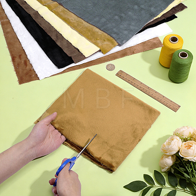8Pcs 8 Colors Polyester Fabric DIY-PH0038-53-1