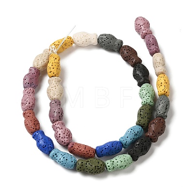 Natural Lava Rock Beads Strands G-U007-01N-1