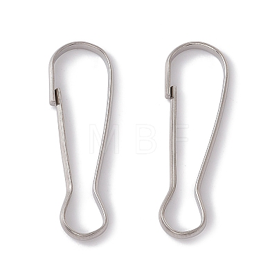 Non-Tarnish 304 Stainless Steel Push Gate Snap Keychain Clasp Findings STAS-G291-05P-01-1