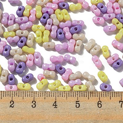 Opaque Baking Paint Glass Seed Beads SEED-K009-01A-27-1