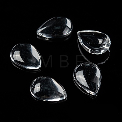 Transparent Glass Cabochons X-GGLA-Q001-1-1