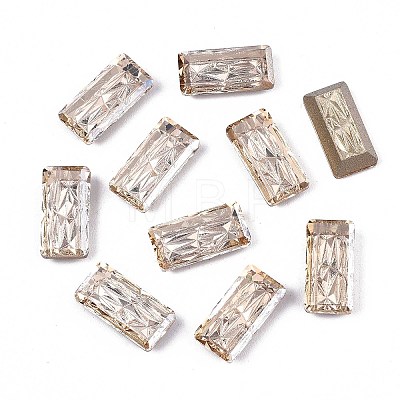 Textured K9 Glass Cabochons GGLA-S057-004D-1