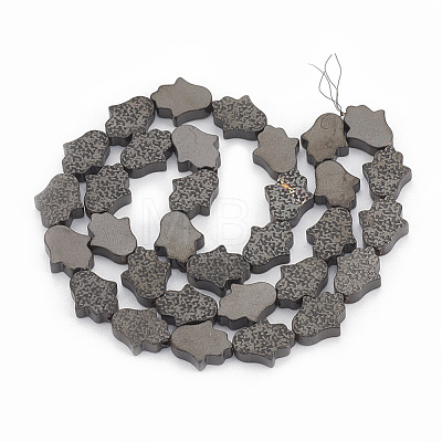 Electroplate Non-magnetic Synthetic Hematite Beads Strands G-N0321-09-1