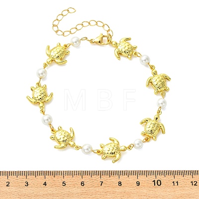 Ocean 304 Stainless Steel Sea Animals Link Chain Anklets for Women AJEW-AN00823-1