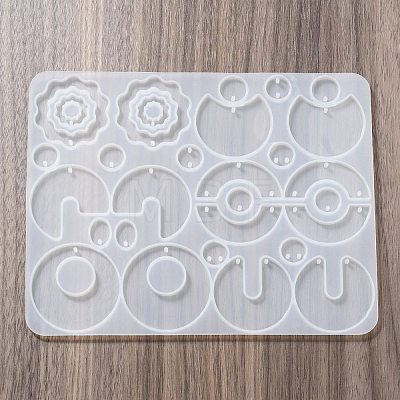 DIY Silicone Irregular Shape Pendant Molds DIY-M047-01D-1