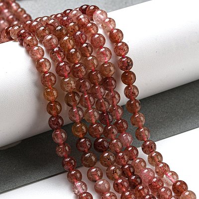 Natural Strawberry Quartz Beads Strands G-M443-A01-01-1