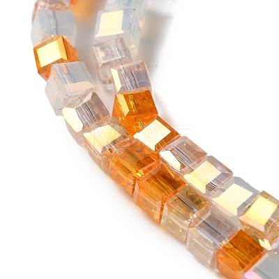 Electroplate Glass Beads Strands EGLA-F121-FR-B05-1