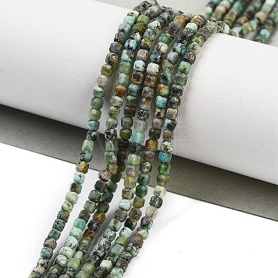 Natural African Turquoise(Jasper) Beads Strands G-H042-B41-01-1