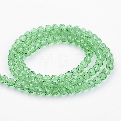 Transparent Glass Bead Strands GLAA-G013-8mm-55-1