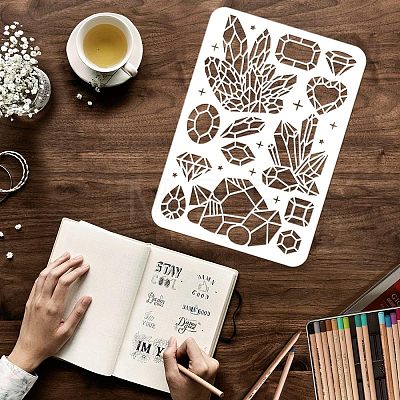 Plastic Reusable Drawing Painting Stencils Templates DIY-WH0202-273-1