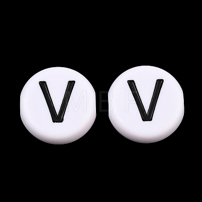 Opaque Acrylic European Beads AC-CBA3BDD-01V-1