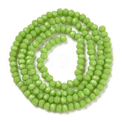 Opaque Solid Color Glass Beads Strands EGLA-A034-P1mm-D30-1