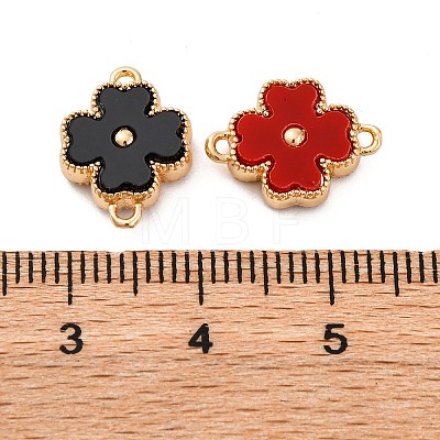 Double Side Color Acrylic Connector Charms KK-P289-04G-02-1