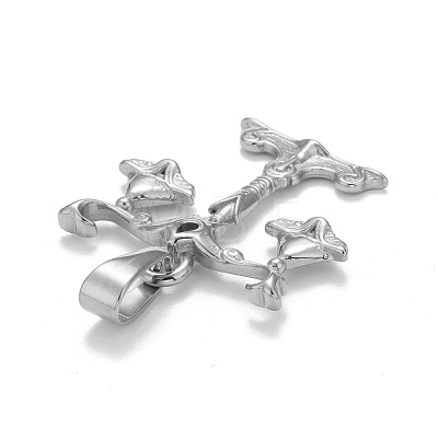 Non-Tarnish 304 Stainless Steel Pendants STAS-D165-14P-09-1