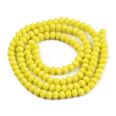 Opaque Solid Color Glass Beads Strands LS-EGLA-A034-P4mm-D26-1