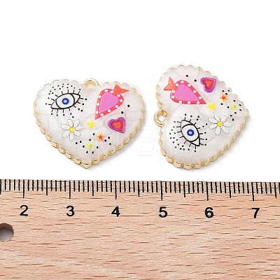 Rack Plating Alloy Enamel Pendants FIND-C050-13G-02-1