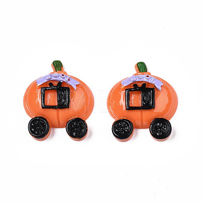 Autumn Theme Opaque Resin Cabochons Style CRES-N033-014-1