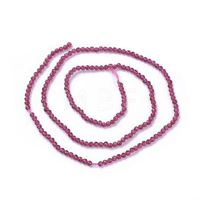 Faceted Glass Beads Strands X-G-F619-09D-2mm-1