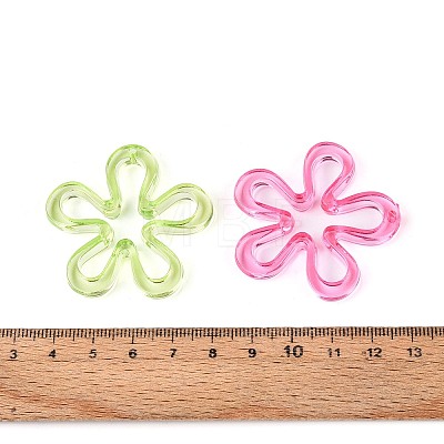 Transparent Acrylic Pendants TACR-T028-81M-1