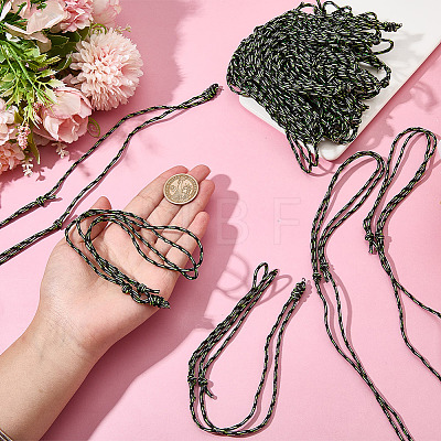 30Pcs Adjustable Polyester & Spandex Cord Necklace Making NJEW-SC0001-90-1