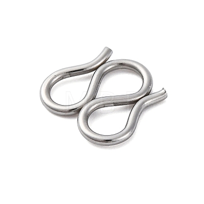 304 Stainless Steel S-Hook Clasps STAS-Z048-06P-01-1