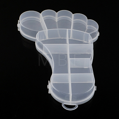 Foot Plastic Bead Storage Containers CON-Q023-22-1