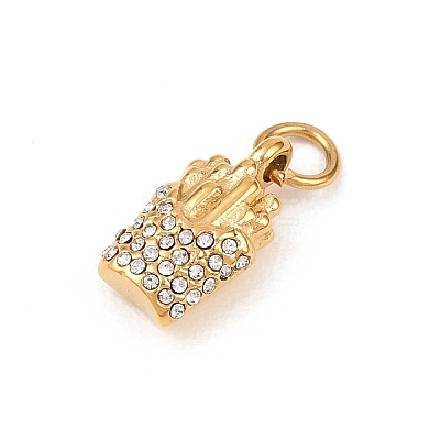 304 Stainless Steel Rhinestone Pendants LS-STAS-I365-01G-01-1