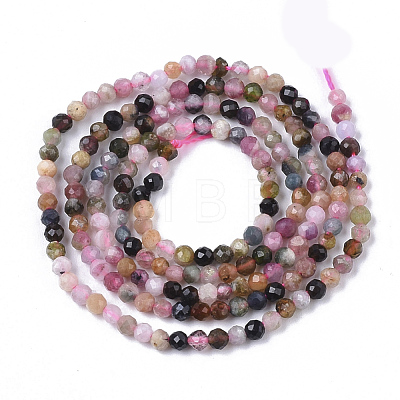 Natural Tourmaline Beads Strands X-G-S361-2mm-017-1