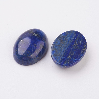 Natural Lapis Lazuli Flat Back Cabochons G-G741-18x25mm-15-1