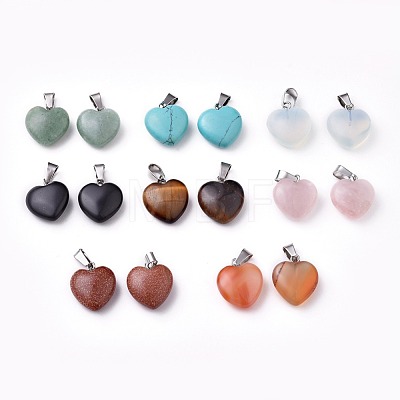 Natural & Synthetic Mixed Stone Pendants G-X0005-05P-1