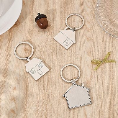 17Pcs 3 Style Zinc Alloy Keychain KEYC-CA0001-22-1