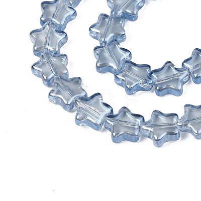 Electroplate Glass Beads Strand X-EGLA-S188-17-A02-1