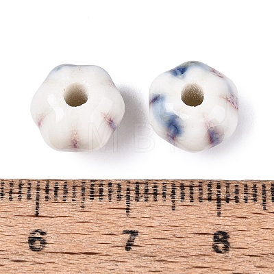 Vintage Handmade Porcelain Beads PORC-Q006-07A-1