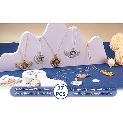Fashewelry DIY Pendant Necklace Making Finding Kits DIY-FW0001-29-1