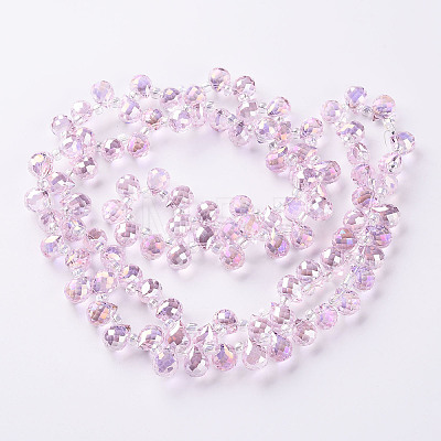 Transparent Glass Beads Strands LS-GLAA-T006-14G-1
