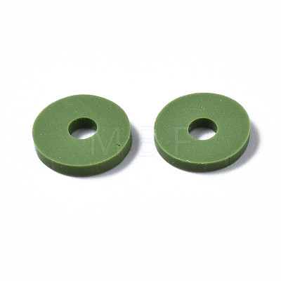Eco-Friendly Handmade Polymer Clay Beads CLAY-R067-8.0mm-B43-1