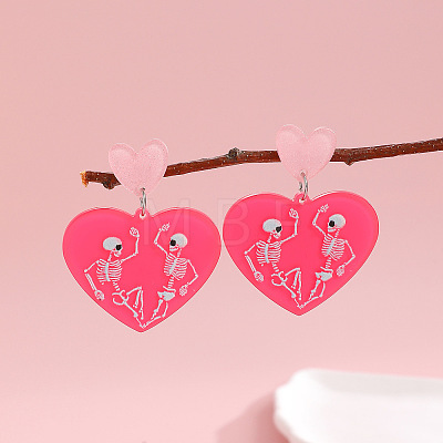 Acrylic Stud Earrings FS-WG4C131-01-1