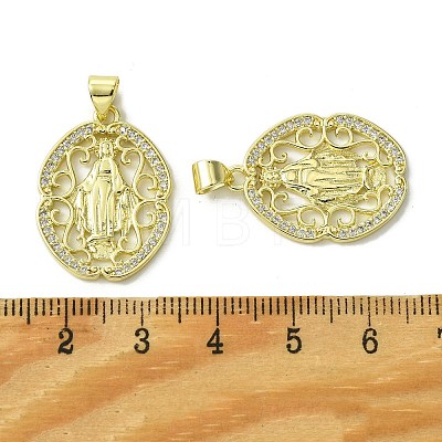 Brass Micro Pave Cubic Zirconia Pendants KK-H472-53L-G-1