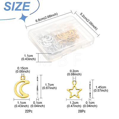 50Pcs Tibetan Style Alloy Charms TIBEP-FS0001-30-1