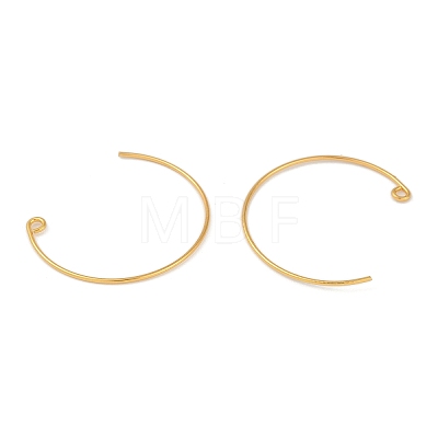 Brass Earring Hooks KK-C069-01KCG-1